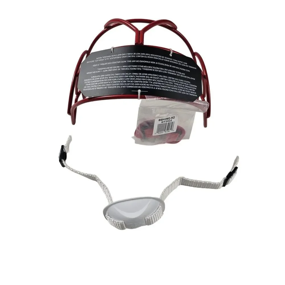 NEW Boombah baseball softball replacement mask cage face plate red 7.5